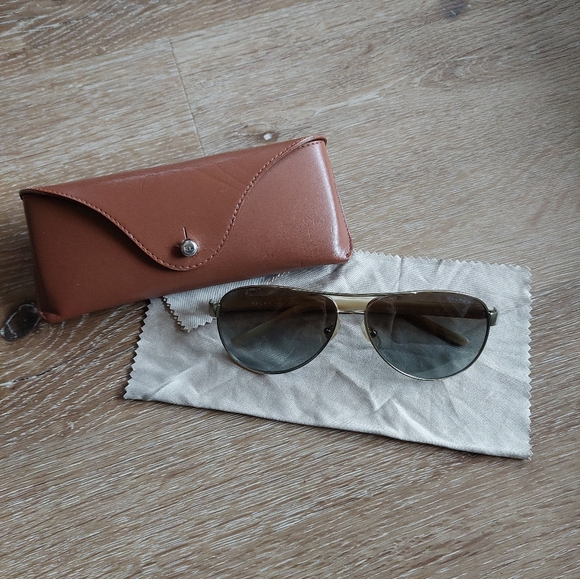 Ralph Lauren RA 4004 101/T5 Aviator Sunglasses Gold - Picture 1 of 7